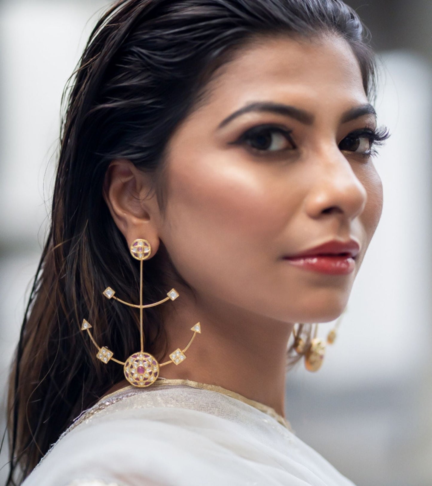 Festive Glam Earrings by UNCUT Jewelry