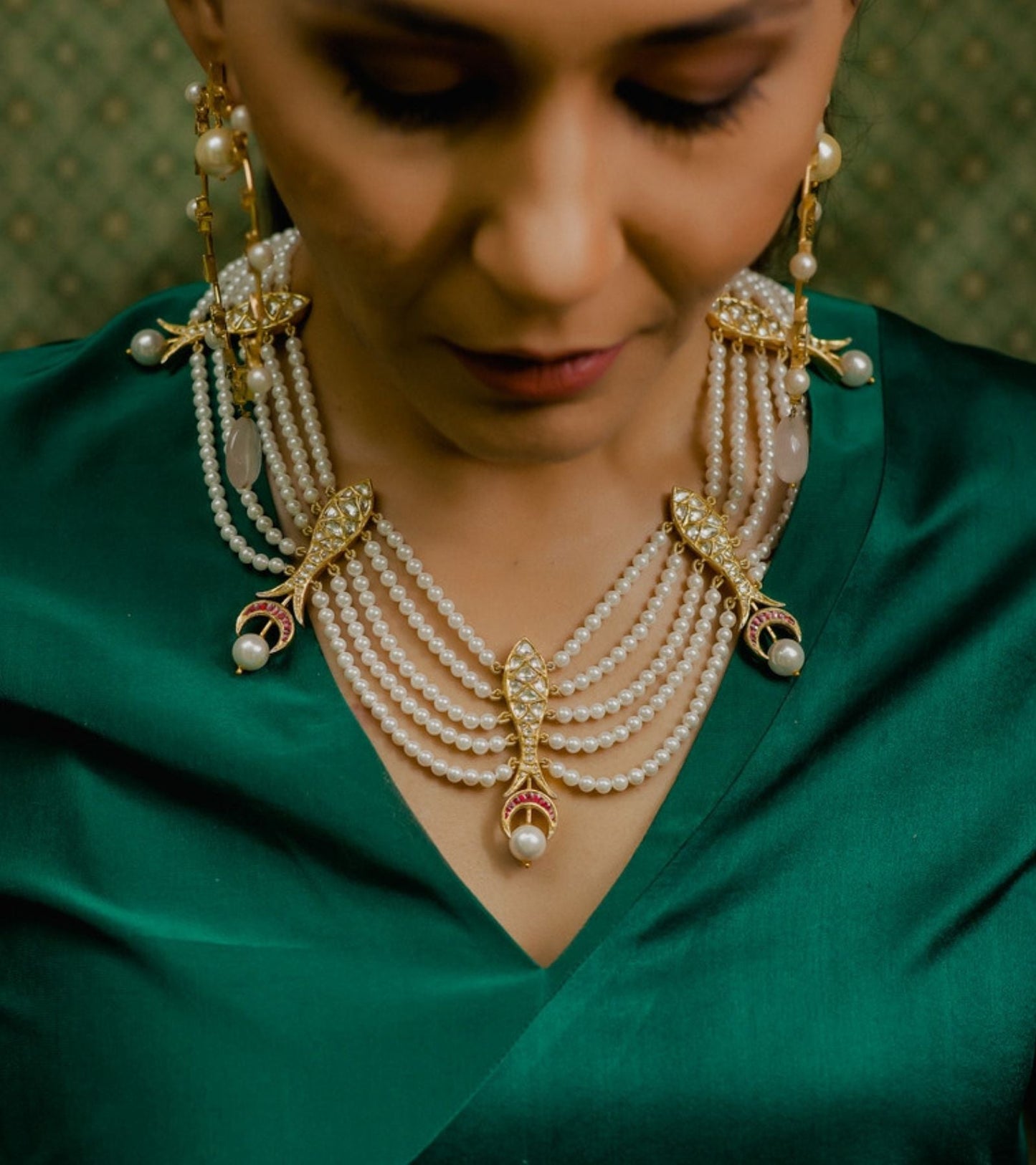 Polki Bridal Necklace by UNCUT Jewelry