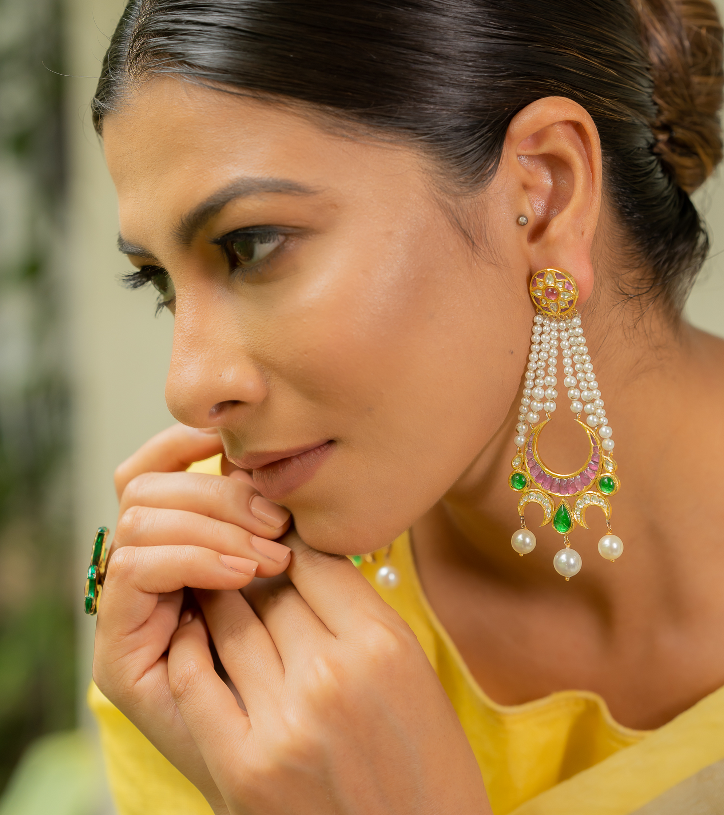 Polki Earrings by UNCUT Jewelry
