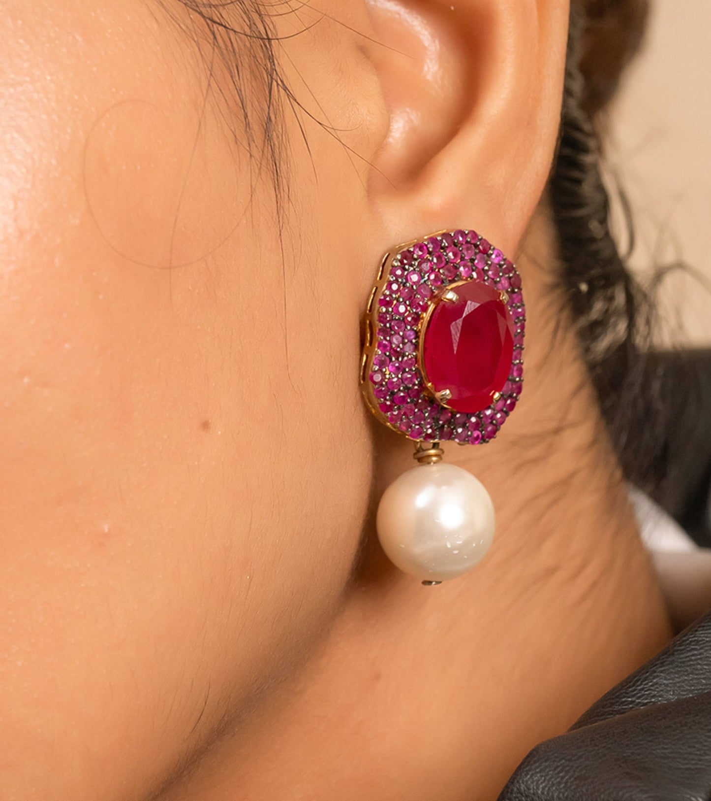 Ruby Earrings by UNCUT Jewelry