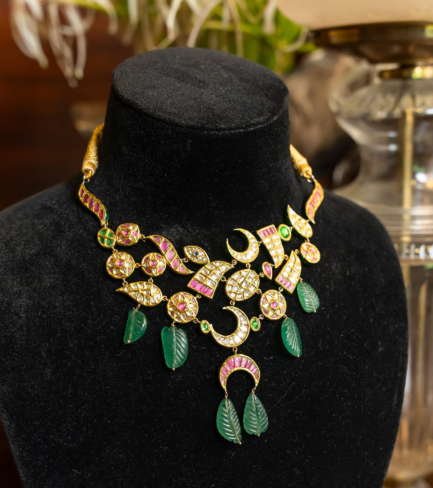 Bridal Polki Necklace by UNCUT Jewelry
