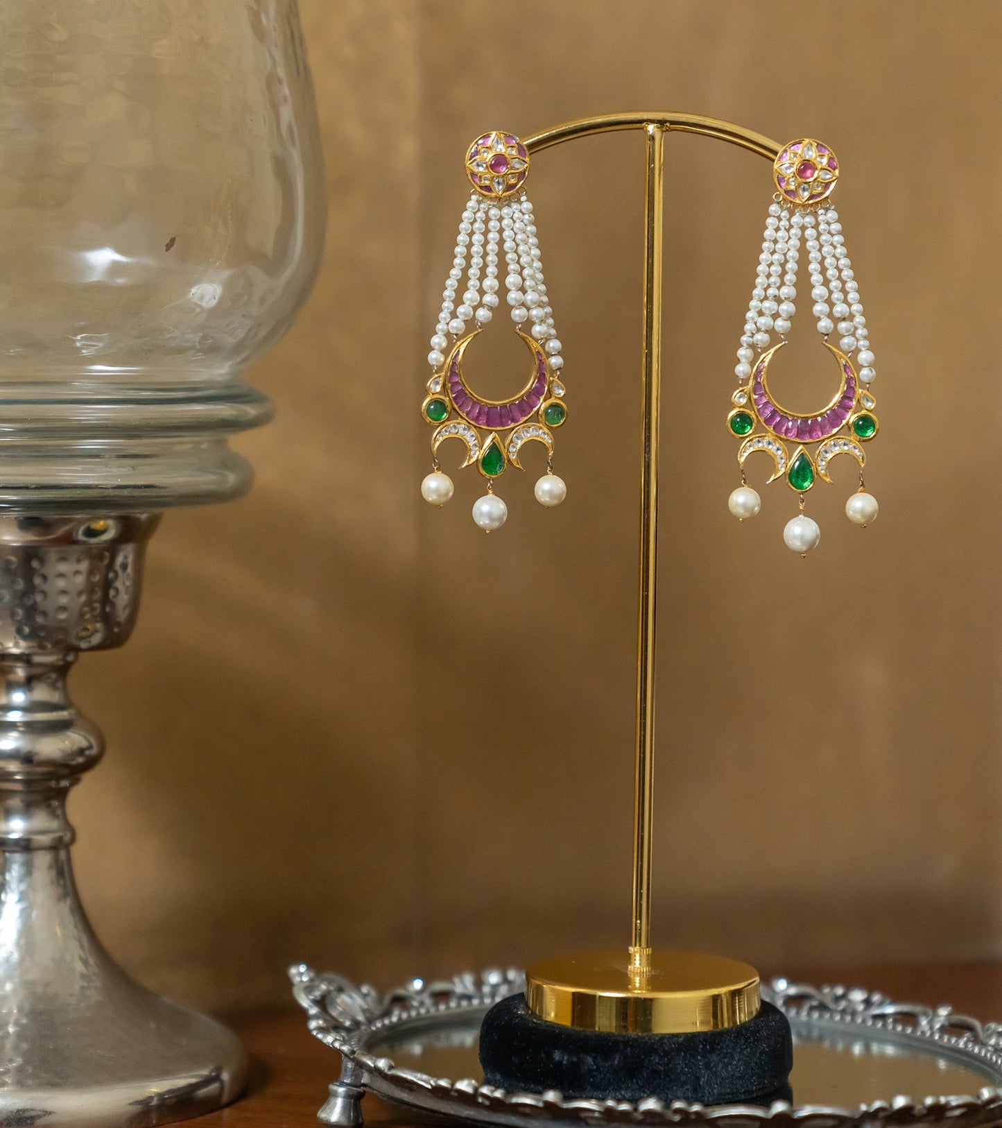 Indian Festive Earrings by UNCUT Jewelry