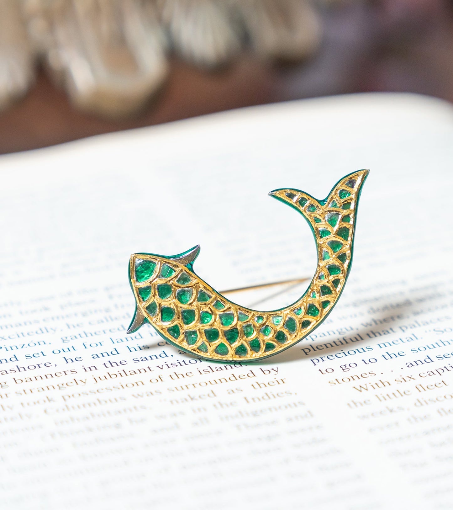 Festive Glam Brooch by UNCUT Jewelry