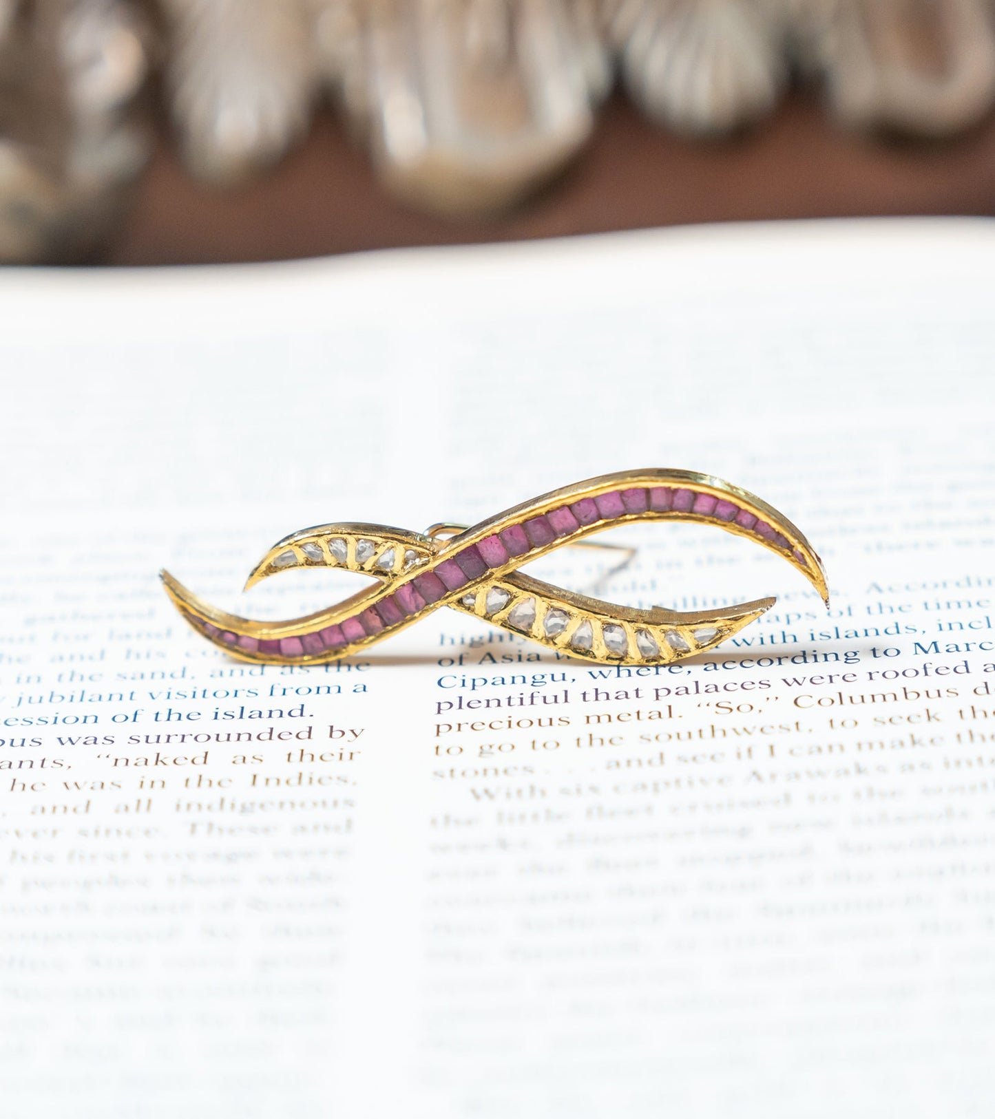 Wedding Brooch by UNCUT Jewelry