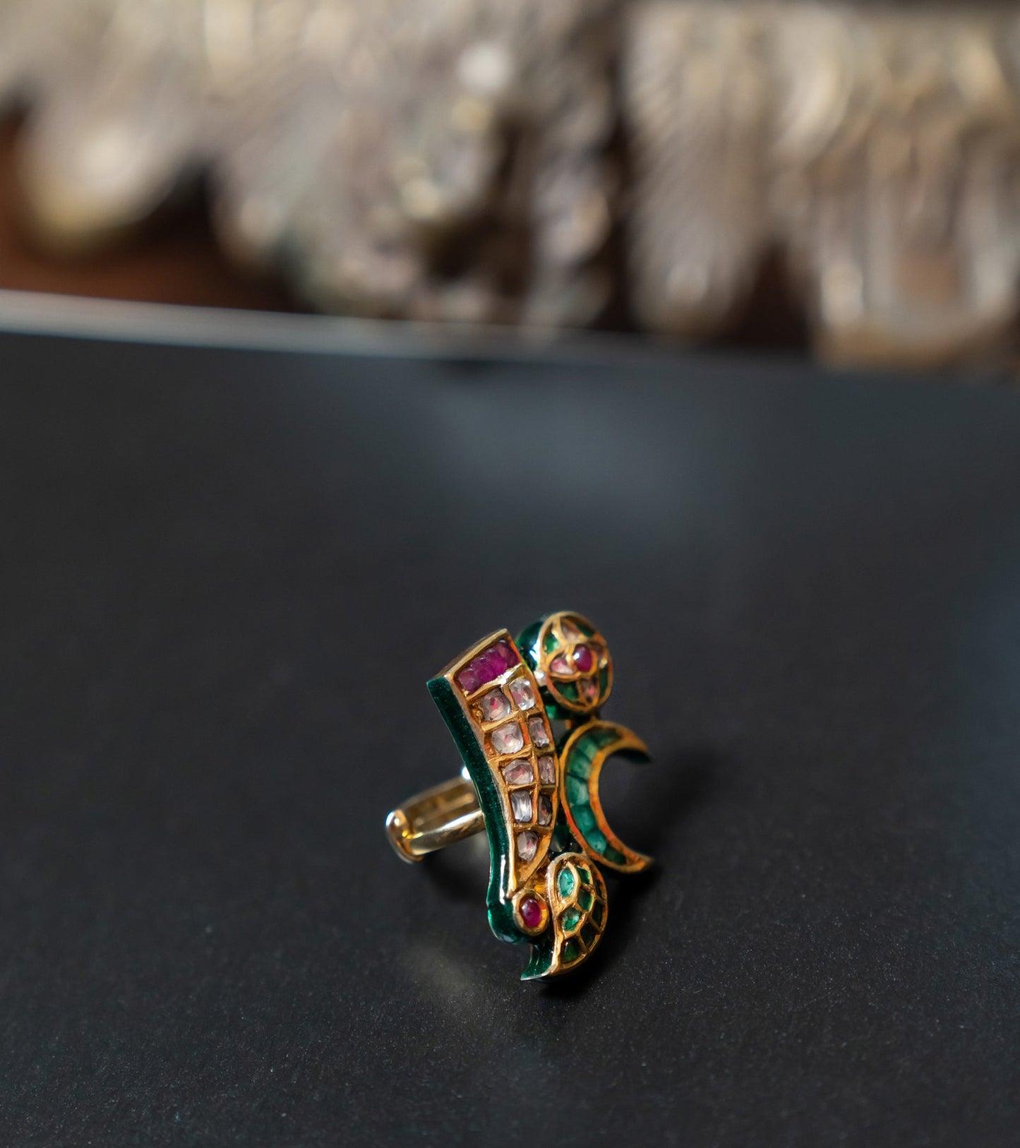Polki Bridal Rings by UNCUT Jewelry