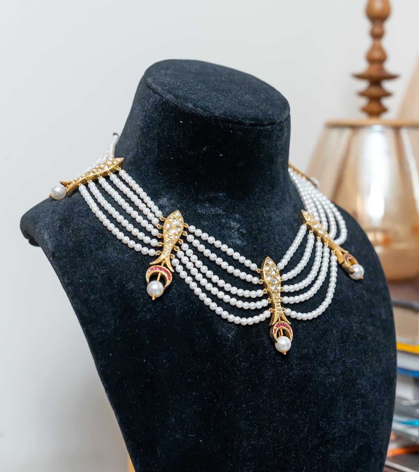Indian Festive Necklace by UNCUT Jewelry