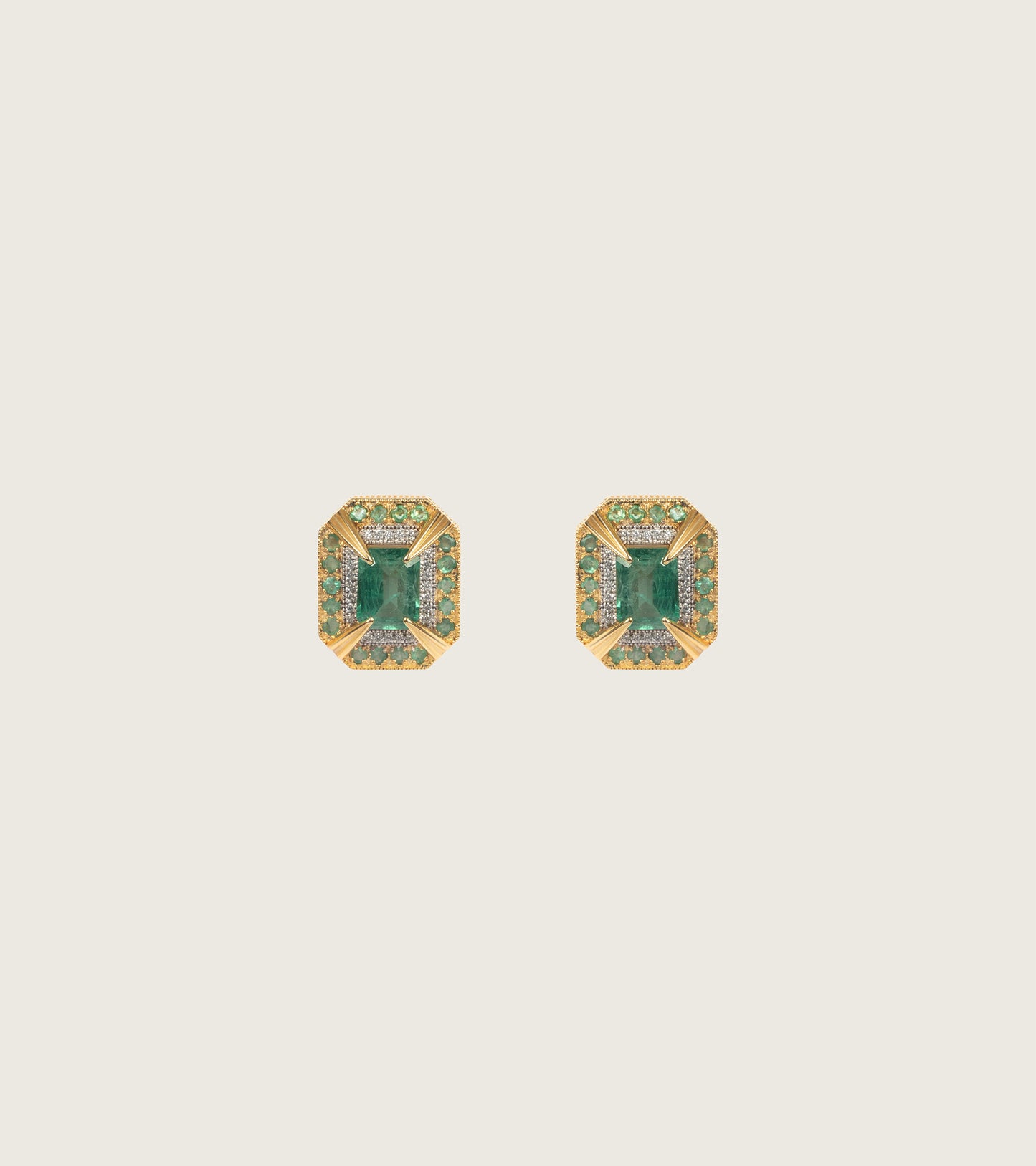 Eos Emerald | Stud Earrings