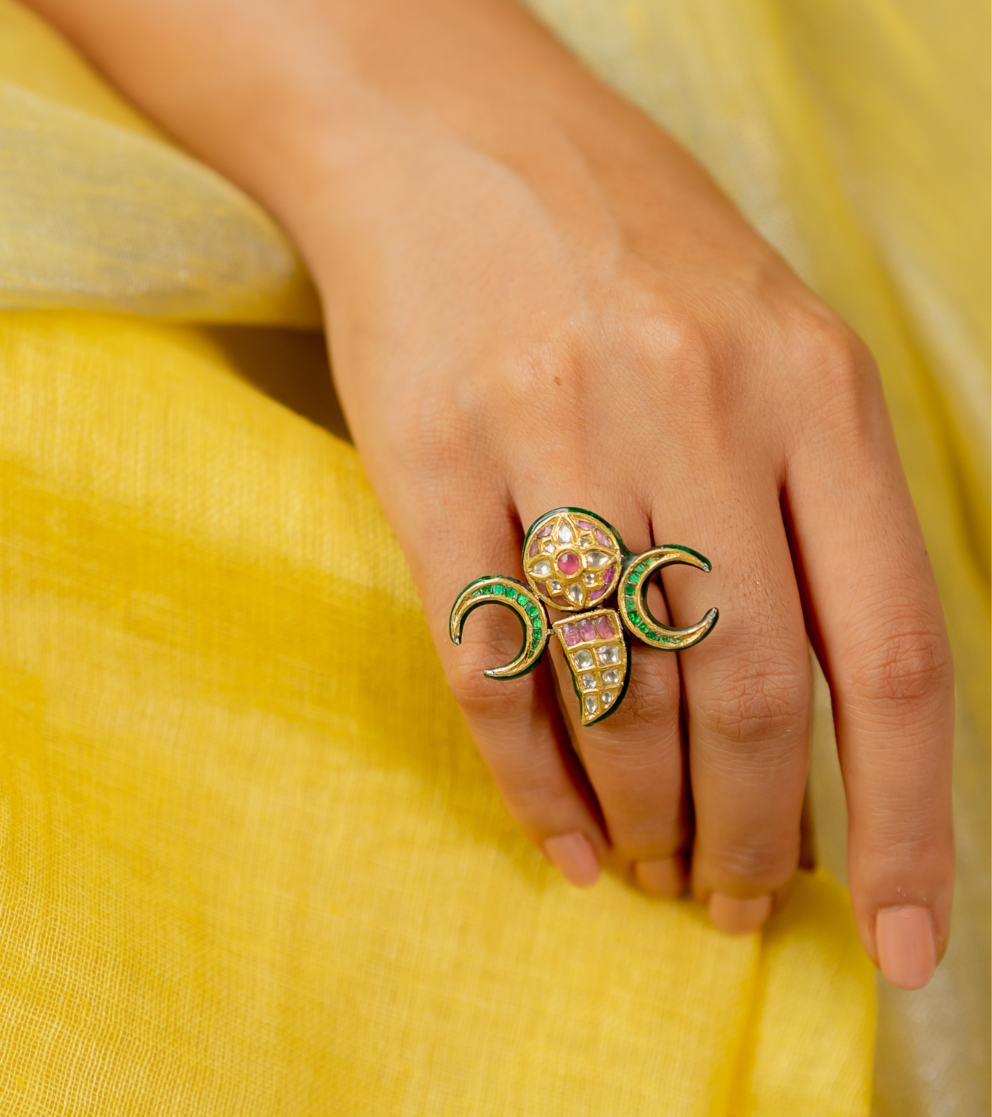 Indian Festive Rings by UNCUT Jewelry