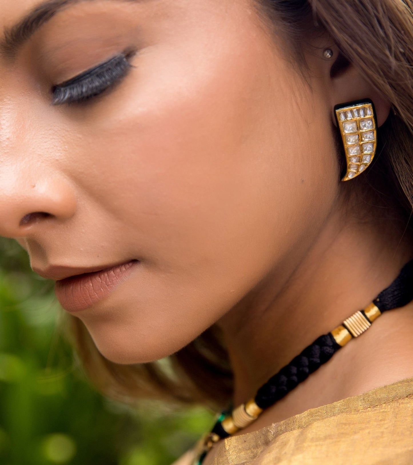 Gold Earrings by UNCUT Jewelry