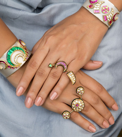 Indian Festive Rings by UNCUT Jewelry