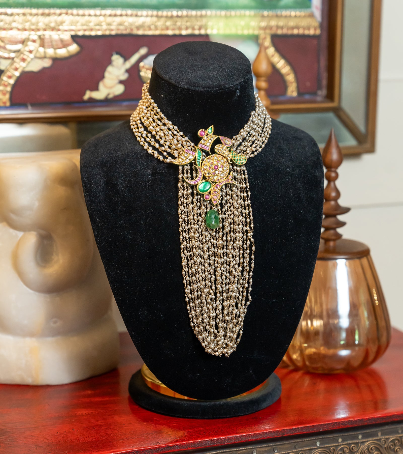 Indian Festive Necklace by UNCUT Jewelry