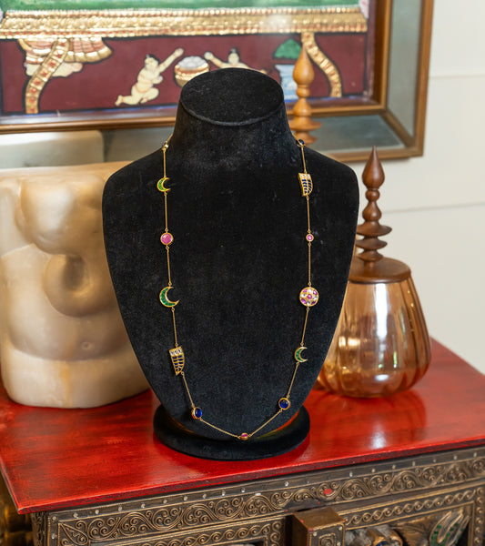 Reversible Colourful Charms on Chain