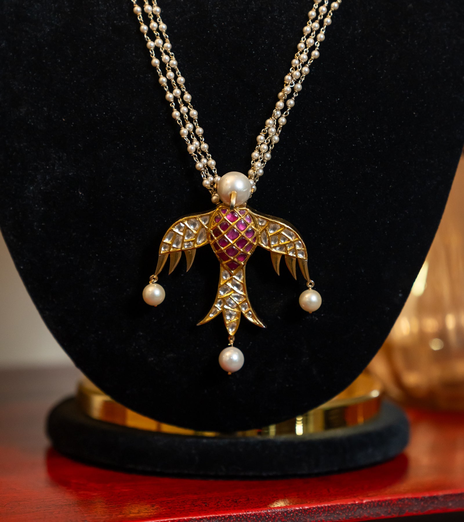 Polki Bridal Necklace by UNCUT Jewelry