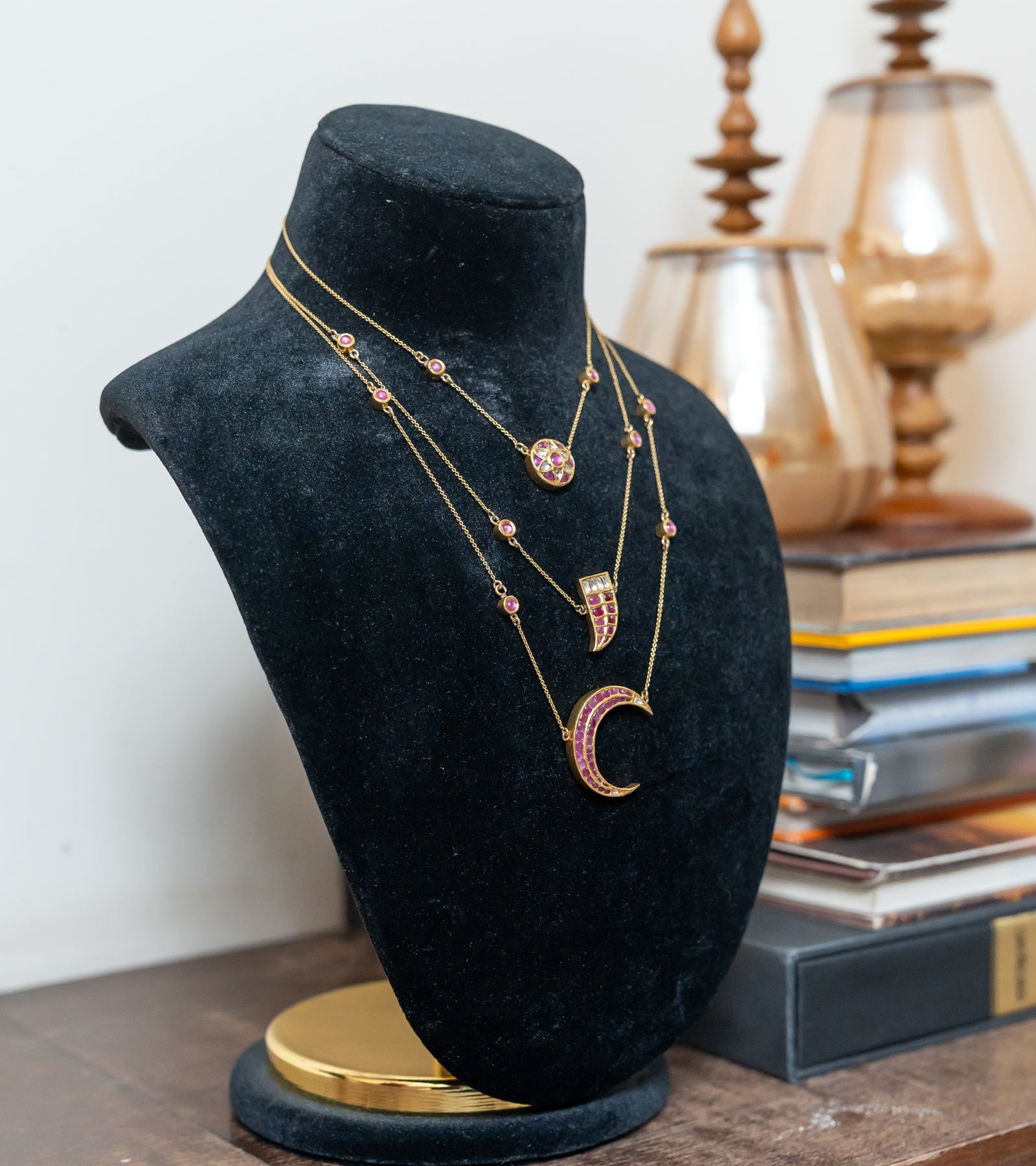 Gold Polki Necklace by UNCUT Jewelry