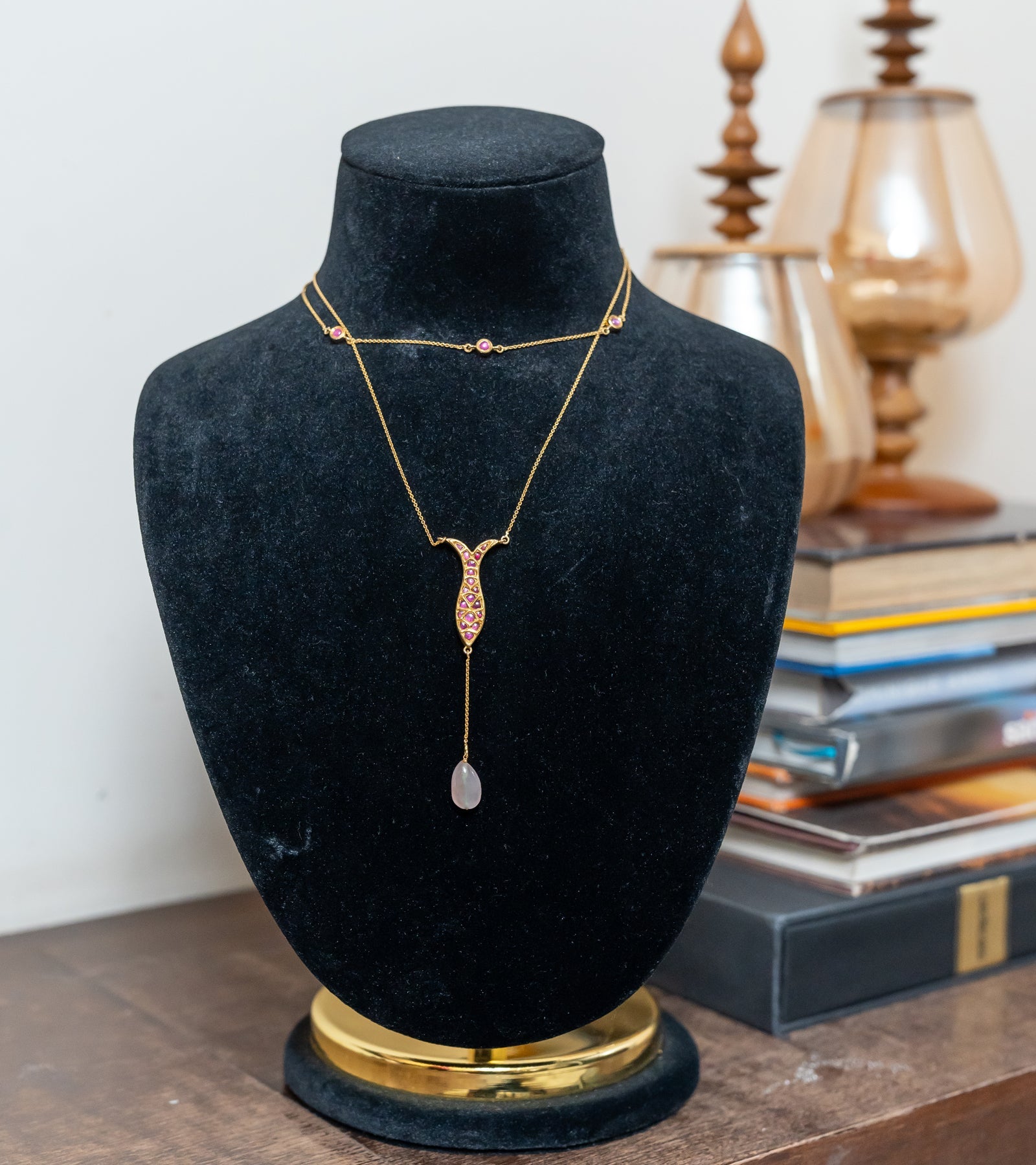 Gold Polki Necklace by UNCUT Jewelry