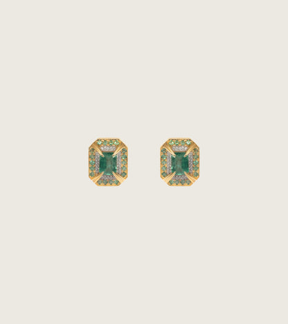 Eos Emerald | Stud Earrings